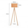 Lampada da terra a treppiede MARISA  in Legno