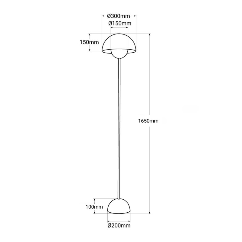 Lampada da terra design Mirabella